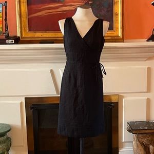 VINTAGE David Meister size 8 sleeveless, knee-length, A-line black dress